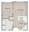 Unfurnished One Bedroom A